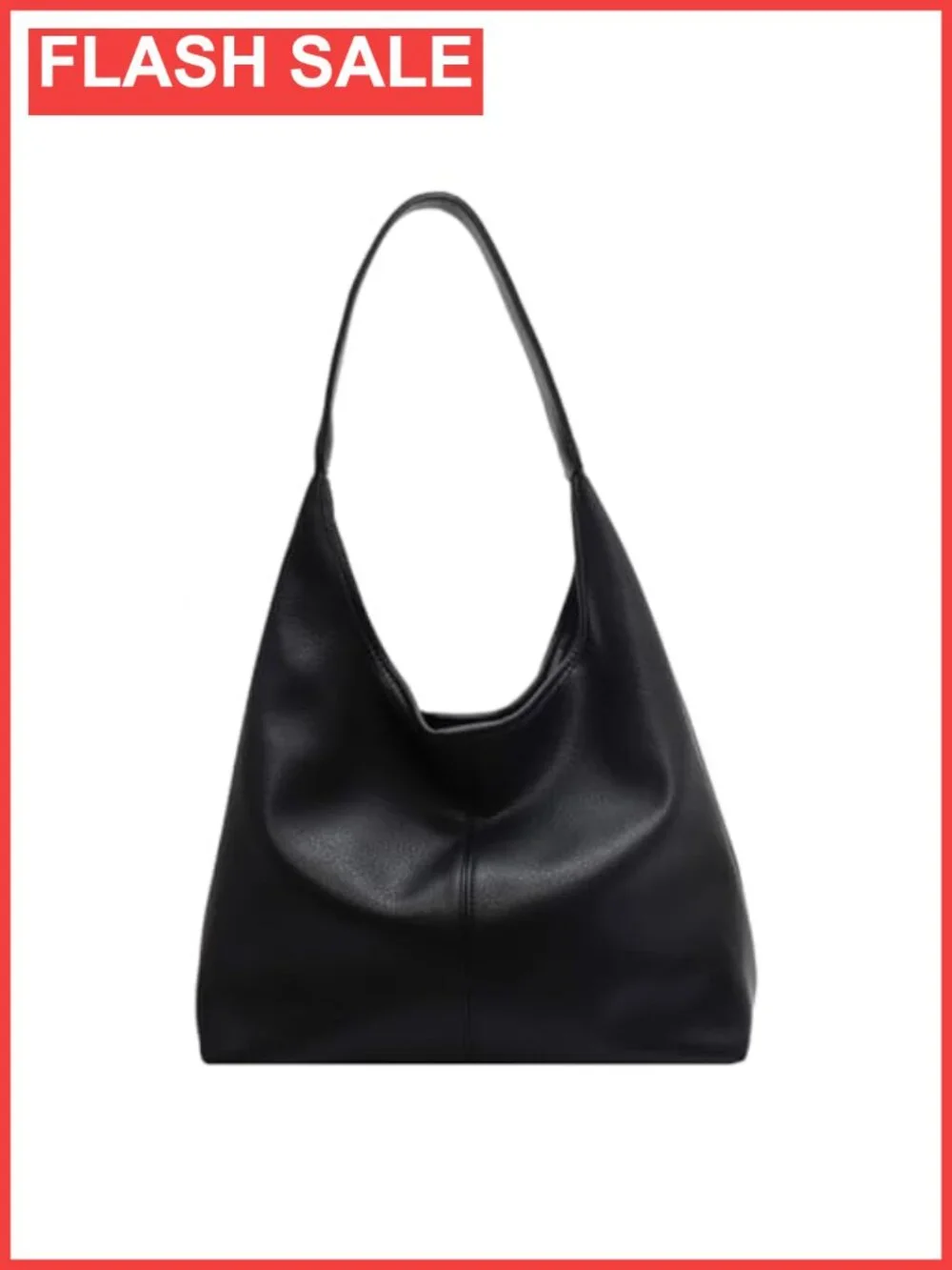 PU Leather Hobo Bag Set 2pc Soft Slouchy Tote Shoulder Purse for Work